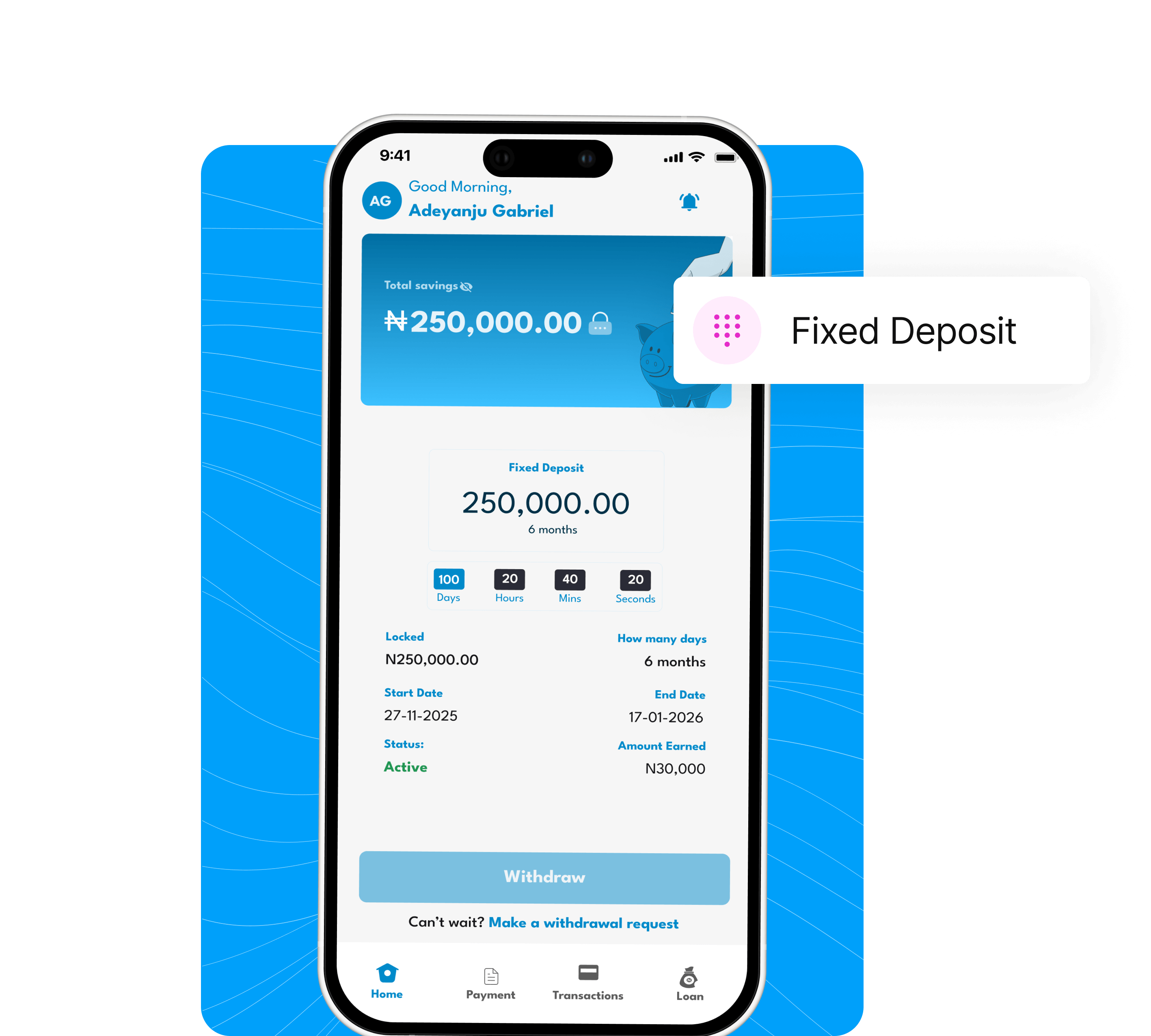 Happy customer discussing account details